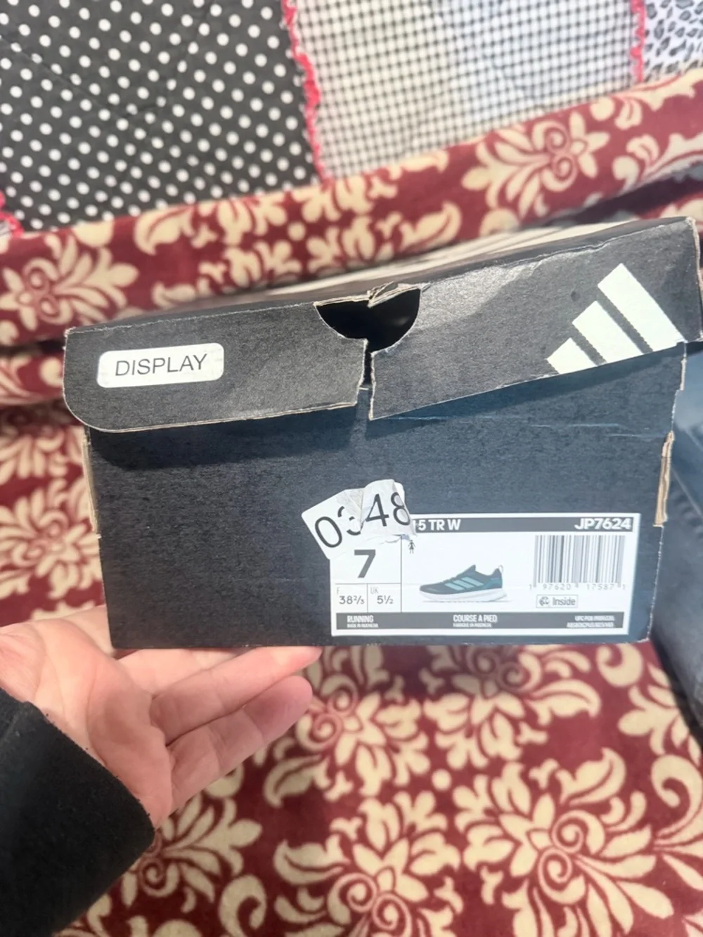 NIB Adidas unisex size 7 tennis shoes in dark grey and blue